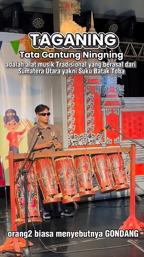 13K views · 526 reactions | Fungsi: Membawa melodi dan ritme dalam musik tradisional. Komposisi: Terdiri dari enam buah gendang yang digantung dalam satu rak, dengan ukuran yang semakin kecil dari kanan ke kiri, sehingga nadanya semakin tinggi. Cara Bermain: Dipukul pada membran gendang menggunakan dua stik. Klasifikasi: Termasuk dalam kelompok alat musik membranophone | Govind Marbun | Facebook