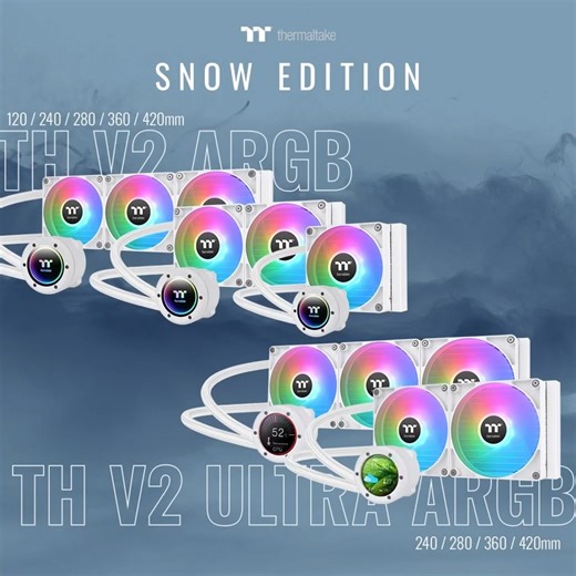32 reactions | With an all-white build, you need an all-white AIO to match. Our TH V2 series AIO now comes in white editions. On top of that, the TH V2 Ultra version comes with a LCD display where you can add a pinch of personality!  Thermaltake North America Check them out: ❄ TH360 V2 ARGB Snow: https://reurl.cc/y6XyVl ❄ TH360 V2 Ultra ARGB Snow: https://reurl.cc/1GzQR9 #Thermaltake #THV2 #pcgaming #pcbuild #AIO #cooler | Thermaltake Technology Inc | Facebook