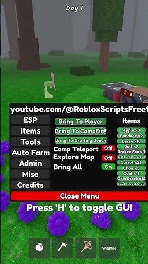 BEST Roblox 99 Nights In The Forest! Admin Script Mobile/PC