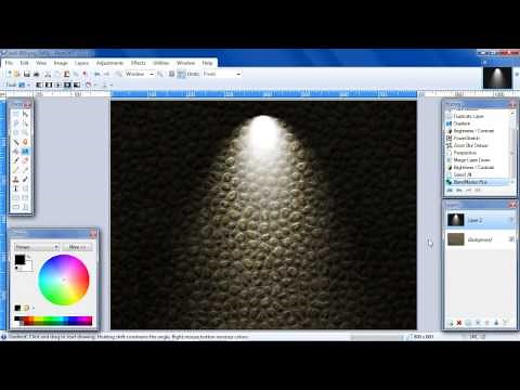 Paint.NET Wall Light Effect