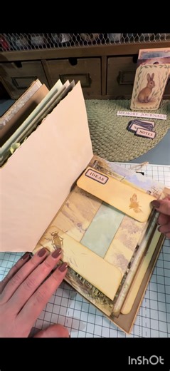 Making an envelope with window #fyp #craft #hobby #journal #papercraft