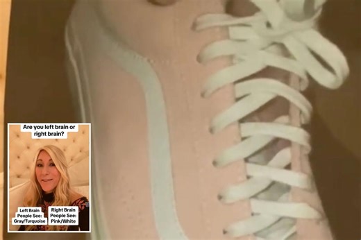The way you see these sneakers in this optical illusion reveals stunning truth about your brain