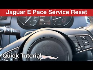 2019 Jaguar E pace Service Reset