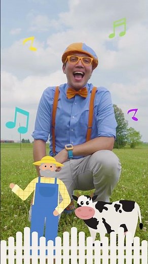 Blippi Guesses the Animal Sounds 🤔🐄 #blippi #singalong #oldmacdonald
