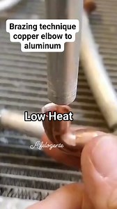 Copper Aluminum brazing #refrigerationtech #follower #hvactech #everyone #aluminum | Alfe Logente