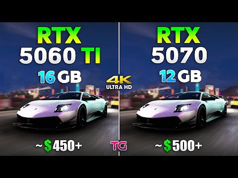 RTX 5060 Ti 16GB vs RTX 5070 12GB - Test in 11 Games | 4K