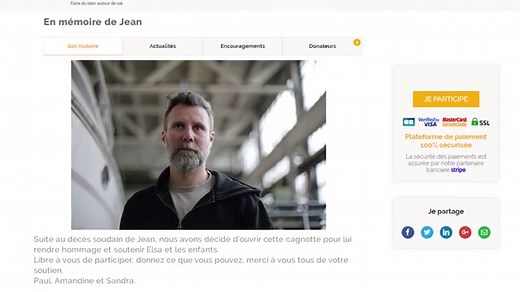 Cagnotte Obsèques pour un décès - La Cagnotte des Proches