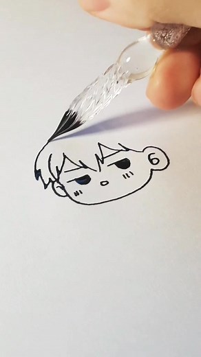 Kageyama Tobio Art Drawing with Dip Pen Techniques