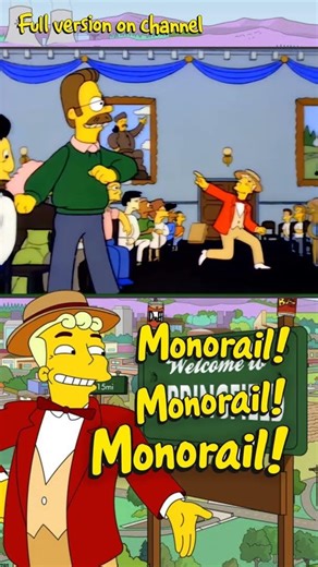 Monorail! 🚝 | The Simpsons Musical Parody (Lyle Lanley POV)