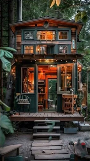 🌲 Coziest Tiny House in the Woods! #TinyHouse #TinyHomeTour #CabinLife