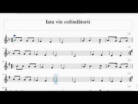 [RO] Partitura - Iata vin colindatorii