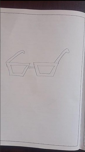 How to draw a simple drawing of a goggles 🥽 drawing #subscribe #like #art #