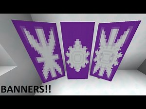 How To Make A Snowflake Banner in MINECRAFT!