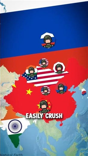 USA vs China & Russia in a Landlocked Nightmare #Geopolitics #WhatIf #MapWar
