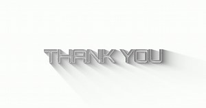 Thank you animation text. 4K resolution. hand writing text