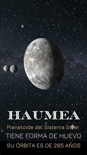 Haumea es un planetoide del sistema solar