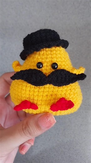 DIY Crochet Chicken 🐥 | Cute Mustache Chicken Amigurumi | Easy Crochet