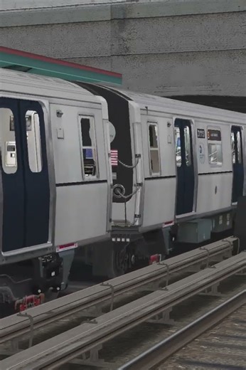 OpenBVE Shorts: R153 B Train arriving at Prospect Pk 🚇🗽 #shorts #fyp #nycsubway