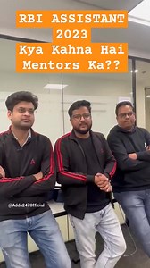 2K views · 15 reactions | RBI ASSISTANT 2023Kya Kahna Hai Mentors Ka?? Visit our Adda247 YouTube channel :-https://www.youtube.com/channel/UC1L2JoMpcY6MRLhFd3gg5Xg | Adda247 | Facebook