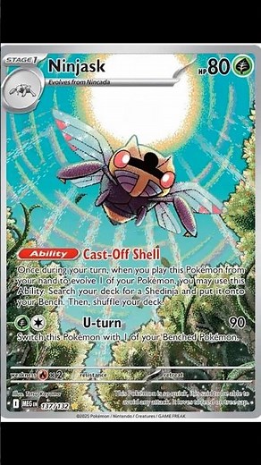 Ninjask Card In Real Life | Mega Evolution #pokemon #megaevolution