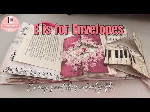 DIY Envelope Tutorial | How to Make Decorative Envelopes for Junk Journaling #abcapril2026 Letter E
