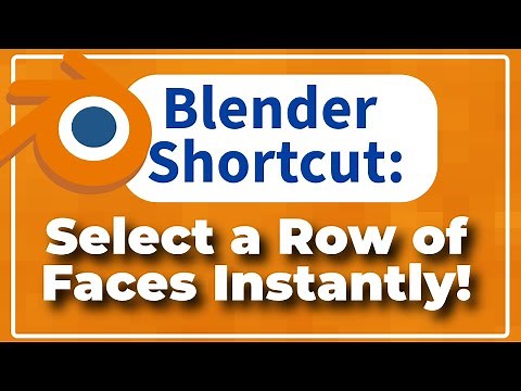 Blender Shortcut: Select a Row of Faces Instantly!