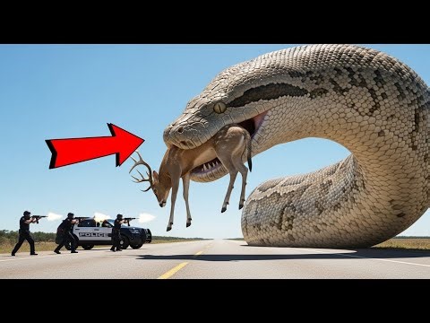 Shocking Jungle Moment | Giant Python Attack on Deer | Wildlife Rescue Scene