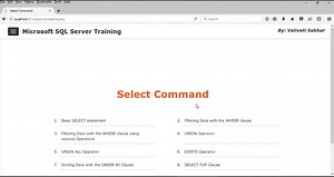 Microsoft SQL Server 2017 Training - Select Command - Part 11