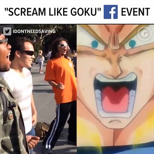915K views · 13K reactions | Hundreds of people gathered to scream like Goku. | GameSpot | Facebook