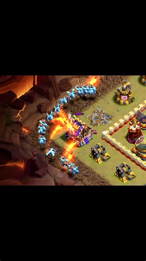 Grand Warden Fireball with super Minion 😱🔥#clashofclans #coc #gaming #shorts #viral #new #cocshorts