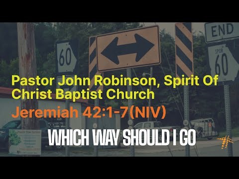 12.7.25 - CAROLINA LIVE - Rev. John Robinson - Which Way Should I Go?