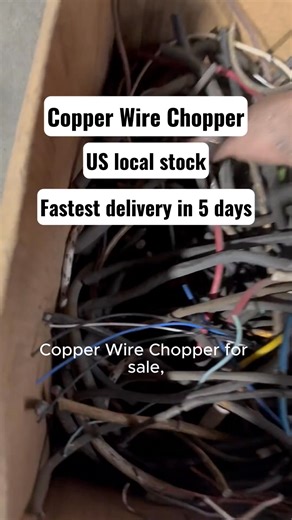 14 shares | Copper Wire Chopper for sale, US local stock, Fastest delivery in 5 days. 99.95% copper recovery rate, can recycle scrap cable wire, like household cables, industrial wire, car wire, square wires, electrical wire,ROMEX wire, communication cable, etc. contact us for more detail. | ACCE machinery | Facebook