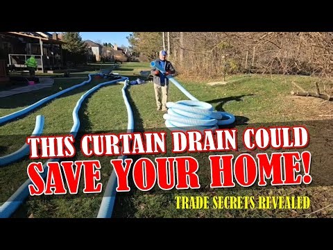 How to Build a Curtain French Drain FULL TUTORIAL - Trade Secrets