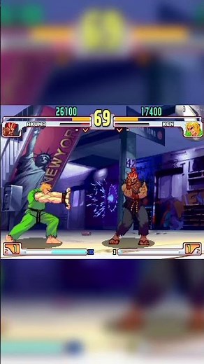 Akuma's Epic Strike in Street Fighter 3rd Strike!