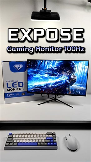 EXPOSE 24" FHD 100Hz Gaming Monitor 💻 #expose #gamingmonitor #gamingscreen #review #shorts