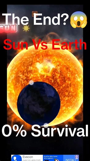 Can Earth Survive Inside the Sun? 🌍🔥 #solarsmash #trending #solardestruction #shorts