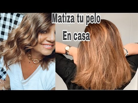 Como matizar el cabello naranja / Quitar el amarillo del cabello / Truco en 20 minutos # AD