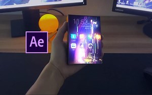 【AE教程】AE快速入门，炫酷手机合成特效制作