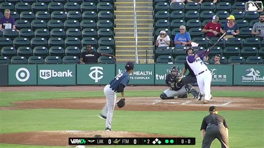 Derek Bender's first professional home run