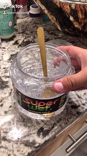 Hair Styling Gel Hack! Have you tried it yet? 😱 #fyp #foryoupage #brandyrose #hairgel #gel #water #tiktokhack #hack #viral