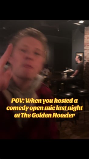 POV: When you hosted a comedy open mic last night at @The Golden Hoosier 🎤 thanks to all the comedians & audience members that came out to kick us off in January! The Casual Comedy Open Mic always happens on the second Sunday of the month, but will be on February 15th next month due to the Super Bowl on the 8th! #FYP #Comedy #comedians #openmic #stlouis