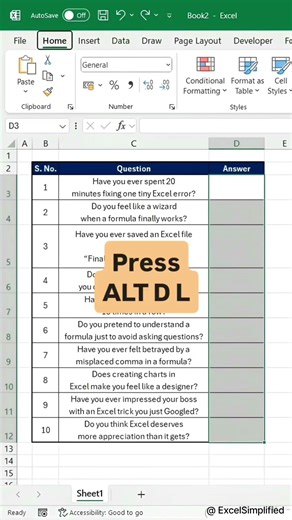 How to Create a Drop Down List in Excel (Fast & Easy Method) #excel #excelshorts