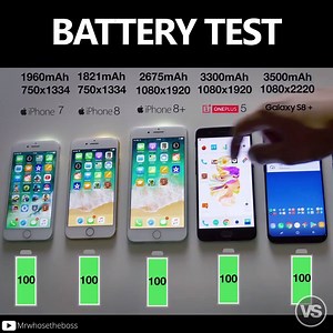 35K views · 293 reactions | Is battery life is an important factor for you when choosing a new phone? Check out how some of last year's flagships perform in the ultimate battery test! See the full comparison of the iPhone 8 Plus vs OnePlus 5 vs Galaxy S8 Plus → https://versus.com/u/20180216-sm-iphone-8-plus-vs-oneplus-5-vs-galaxy-s8-plus | Versus | Facebook