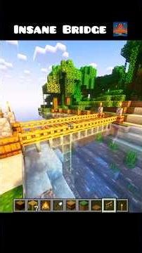 Minecraft insane bridge 🌉 | #shorts #minecraft