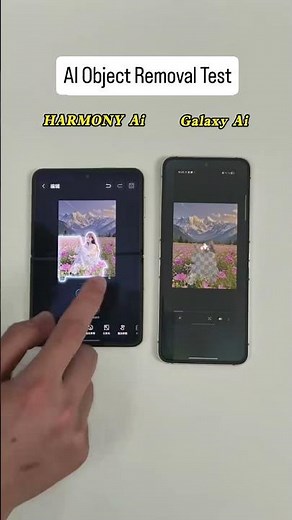 Huawei Harmony AI vs Samsung Galaxy AI: Object Removal Test! #Samsung #Huawei #AI