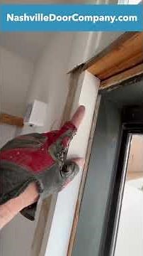 How to eliminate door gaps by replacing parts of the frame