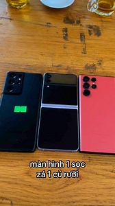 2.6K views · 15 reactions | bộ sưu tập Z flip 3 s22 Ultra S21 Ultra màn hình 1 sọc #s21ultra #s22ultra #zflip3 | Trần Thành Cát | Facebook