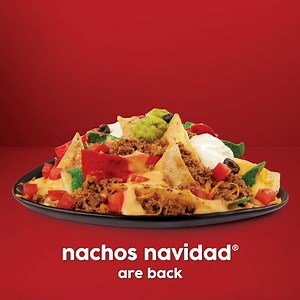 Pulling the perfect red or green chip loaded with ALL the ingredients is a holiday MOOD. Come get your Nachos Navidad® today! As part of the Nachos Navidad® tradition, Taco John’s franchisees donate a portion of the proceeds from every Nachos Navidad® sale to a worthy cause of their choice in the local community where they serve. #TacoJohns #NachosNavidad | Taco John's