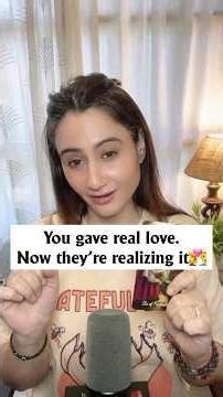 You gave real love now they’re realising it #tarot #tarotreader #tarotreading