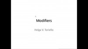 Modifiers 2024